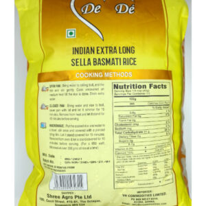 Dede Sella Basmati Rice 5kg 2