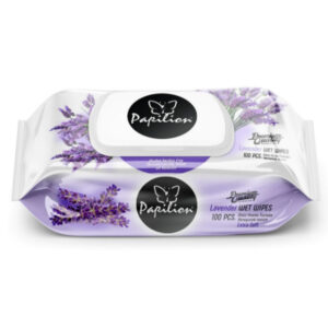Papilion Lavender Wet Wipes 100pcs With Cap