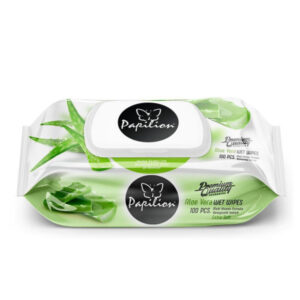 Papilion Aloe Vera Wet Wipes 100pcs With Cap